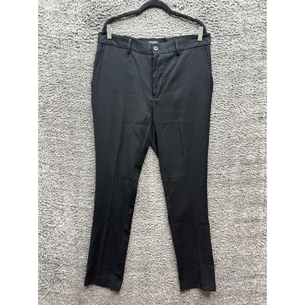 Straight To Hell Hitmaker Slim Fit Tapered Dress Pants Black Mens Size 36 x 32